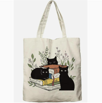 Printed Canvas Tote Bag Eco-Friendly Everyday Bag
