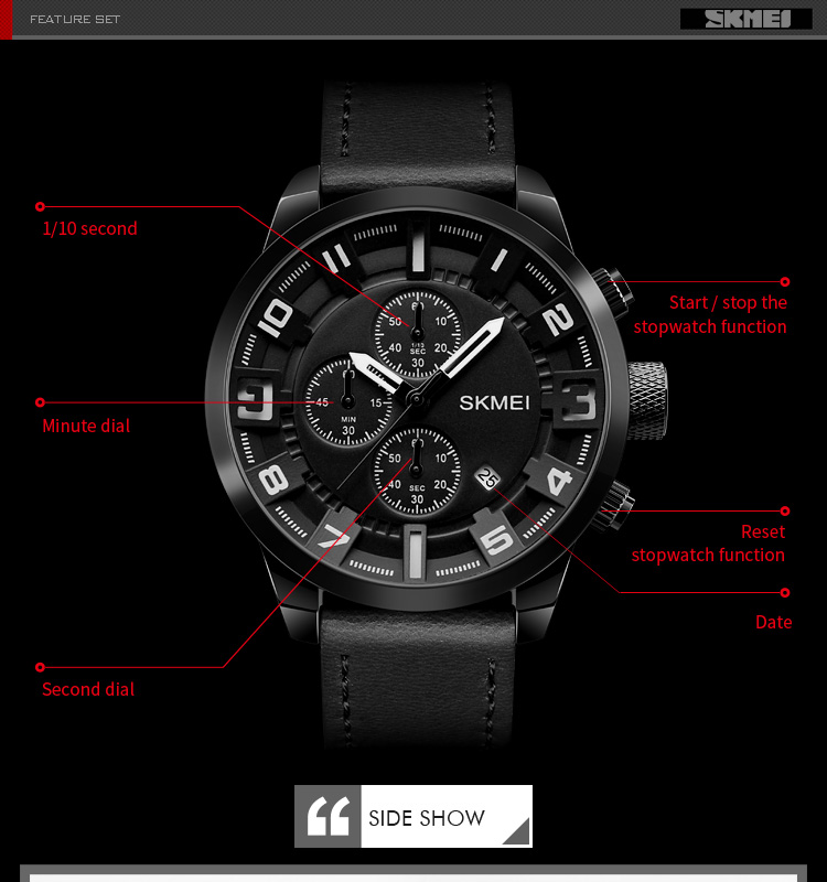 Hot selling Skmei 1309 leather quartz movement waterproof montre homme luxury japan movt watch sr626sw price hand watch for man