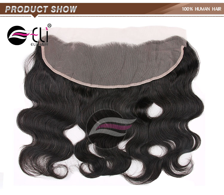 Factory Wholesale All Textures Cheap 100% Human Brazilian Hair Weave Frontal Closures Swiss Lace Frontal