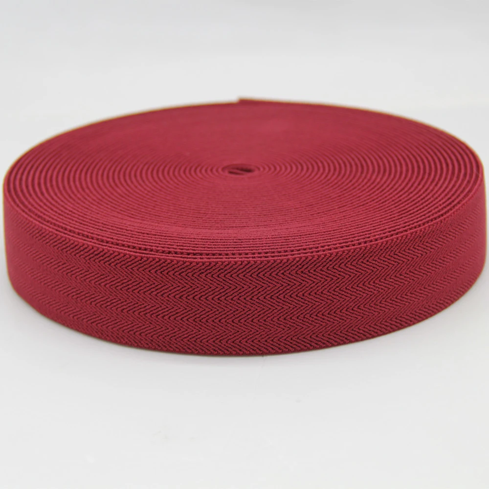Top Grade Polyester Nylon Cotton Elastic Webbing with Good Hand Feel for Bag / Belt / Garment Accessories