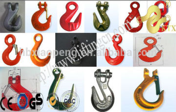 Hot selling G80 eye hooks with latches/ clevis slip hooks/swivel hooks