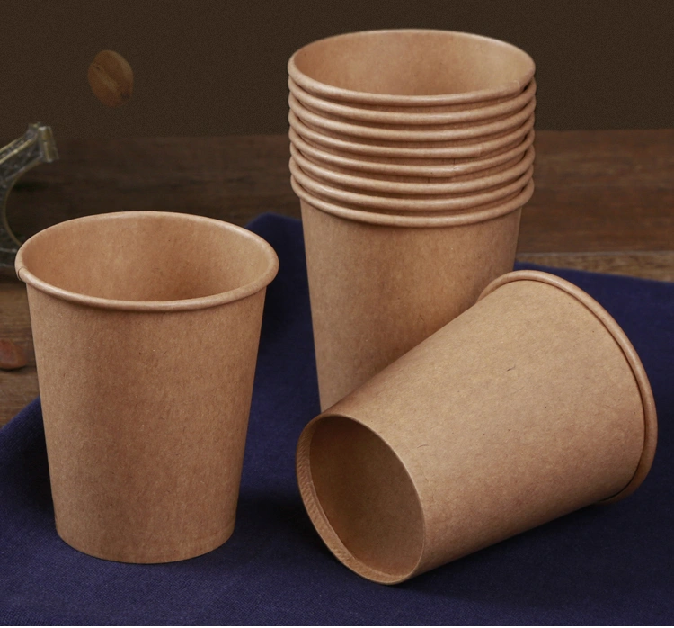 Custom Disposable Paper Cup Printing Logo Kraft Paper Puree Cup