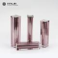 50ml pink rectangular vacuum bottle with pump