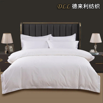 Premium Solid White Bed Linen Set for Hotels