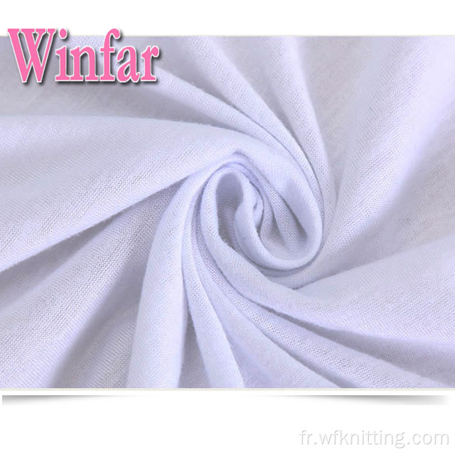 Tissu de polyester filé en jersey Spandex