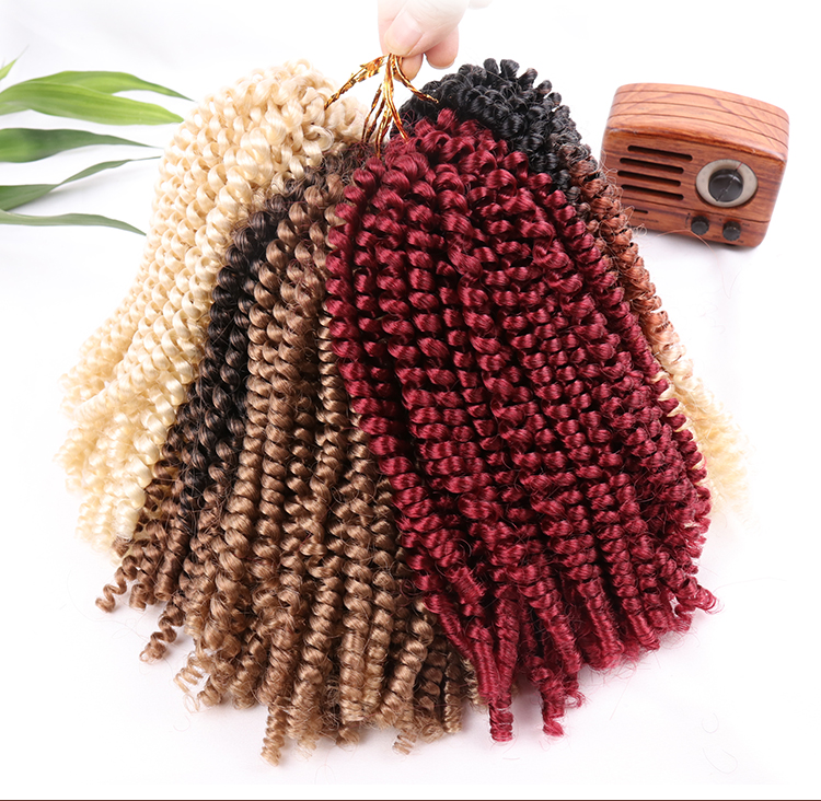 Low Price Private Label Ombre Crochet Long 1B Kenya Pre Twisted Afro Nubian Kinky Crochet Ombre Braid Nubian Spring Twist Hair