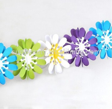 flower garland tissue paper