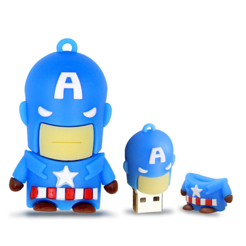 Unidad flash USB de dibujos animados de superhéroe