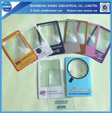 novelty pvc magnifying glass sheets