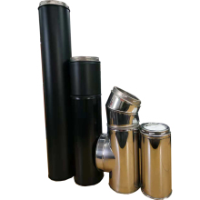 Europe hot sale CE aprove  stainless steel double wall chimney pipe for wood stove flue pipe