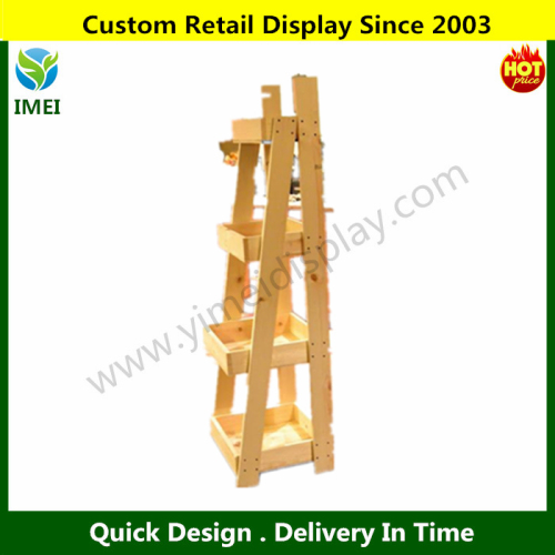 customized fruit vegetable display rack CNC cutting fruit and vegetable display stand YM07275