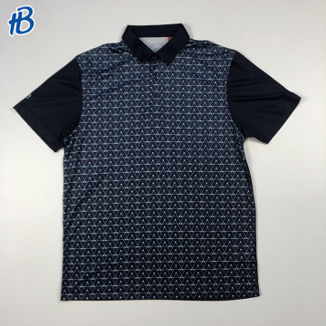 Новый дизайн Black Golf Blue Triming Polo Shirts