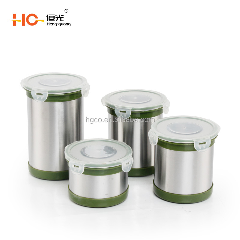 Heng-guang stainless steel canister set 410