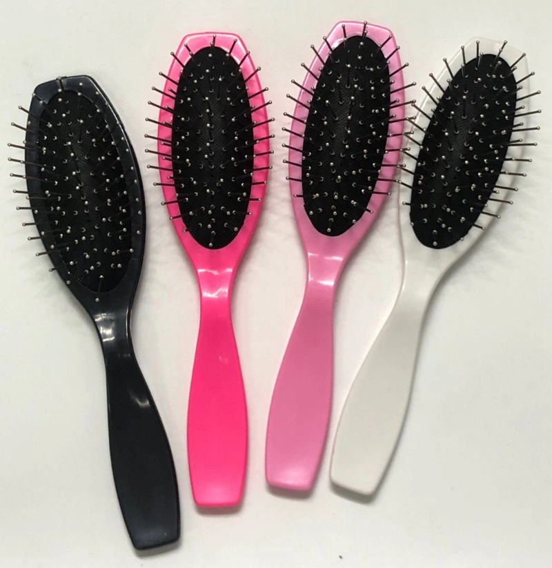 Free Shipping Wholesale Plastic Handle Metal Pin Pet Grooming Brush