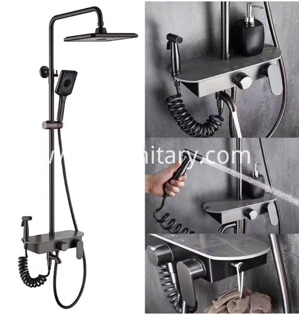 Discover the Ultimate Showering Experience with the Stylish Brushed Nickel Shower System Kit