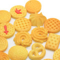 Multi conception Simulation Biscuit résine perles Flatback Cookie alimentaire bricolage artisanat cheveux arc Center ornement enfants maison de poupée jouets