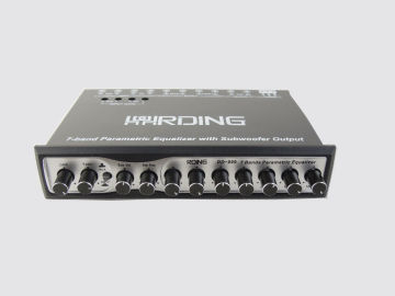 7 Band Parametric Car Audio Equalizer With Subwoofer Crossover