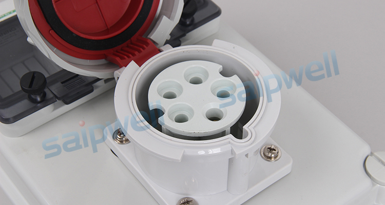 SAIP/SAIPWELL High Quality Ip65 1 Hole Industrial Floor Socket Box