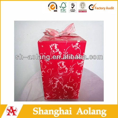 China manufactory mothers' day paper gift packaging wholesales with poly bows