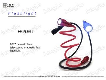 Magnetic Led Pocket Handheld Flashlight With Flexible