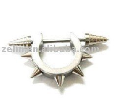 316L stainless steel diamond custom dangle nipple ring piercing jewelry