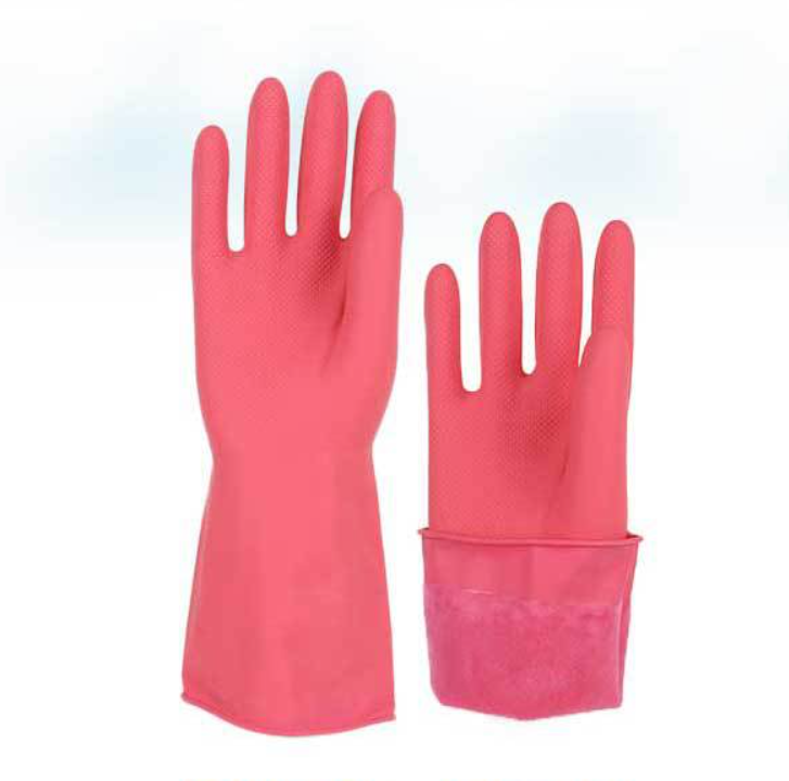 Female durable rubber household gloves waterproof plastic clothes Dishwashing gloves home kitchen cleaning housework gloves