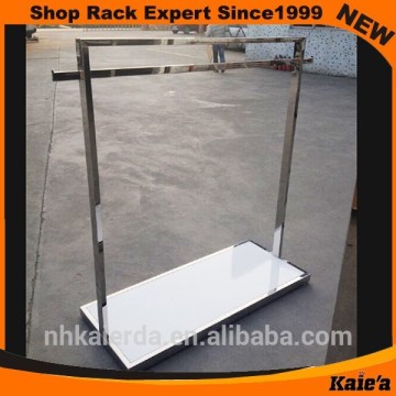 metal hanging clothes display racks and hooks
