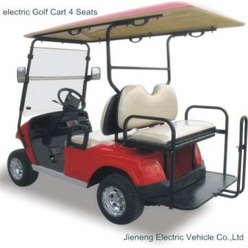 Electric Golf Cart 4 seater golf cart with rear foldable seat