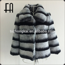 Factory direct wholesale fashion new design fur coat/rex rabbit fur coat