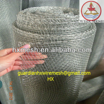Galvanized Square Wire Mesh Hard Wire Cloth