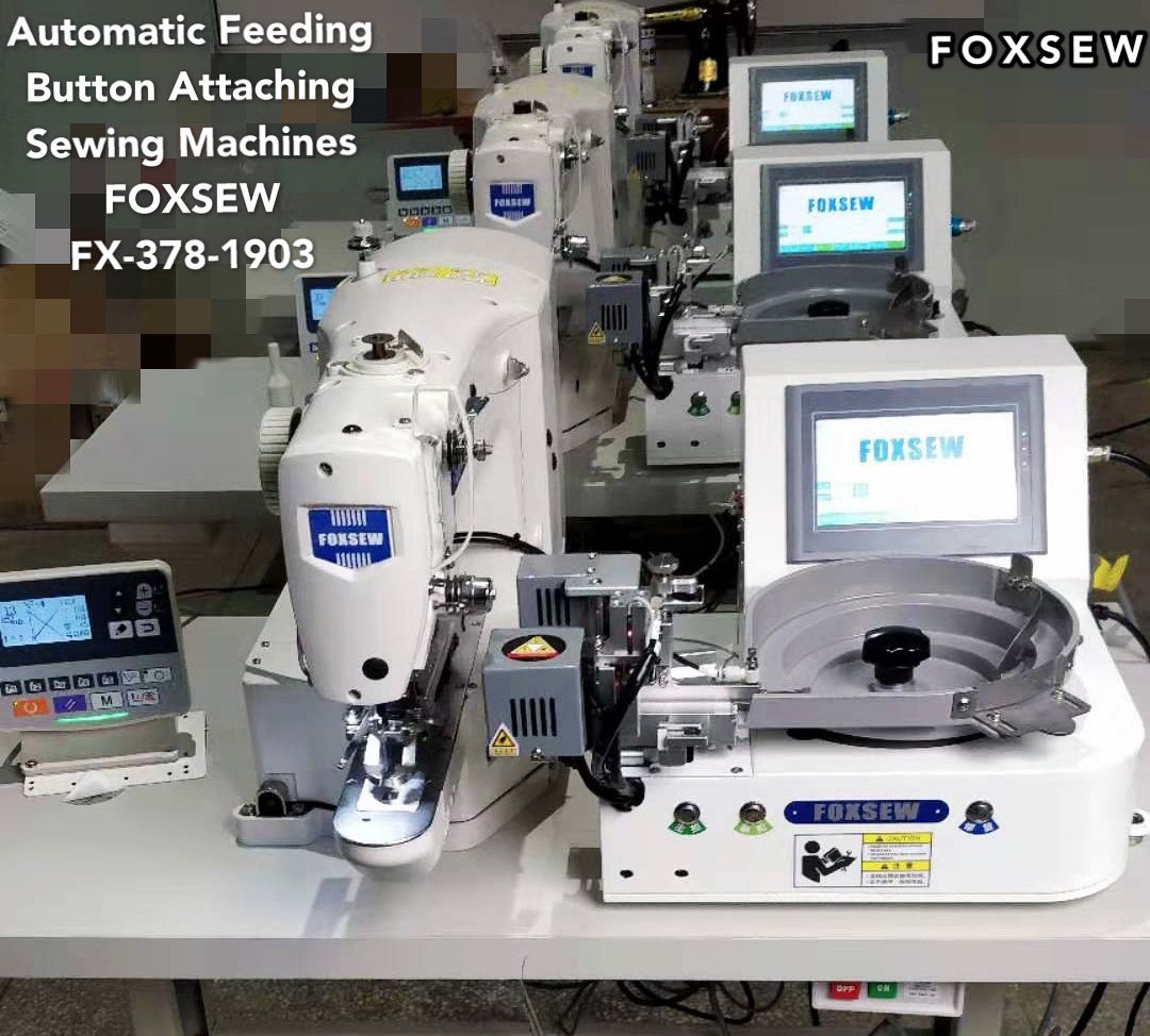 Automatic Feeding Button Attaching Sewing Machines FOXSEW FX-388C-1903 -6