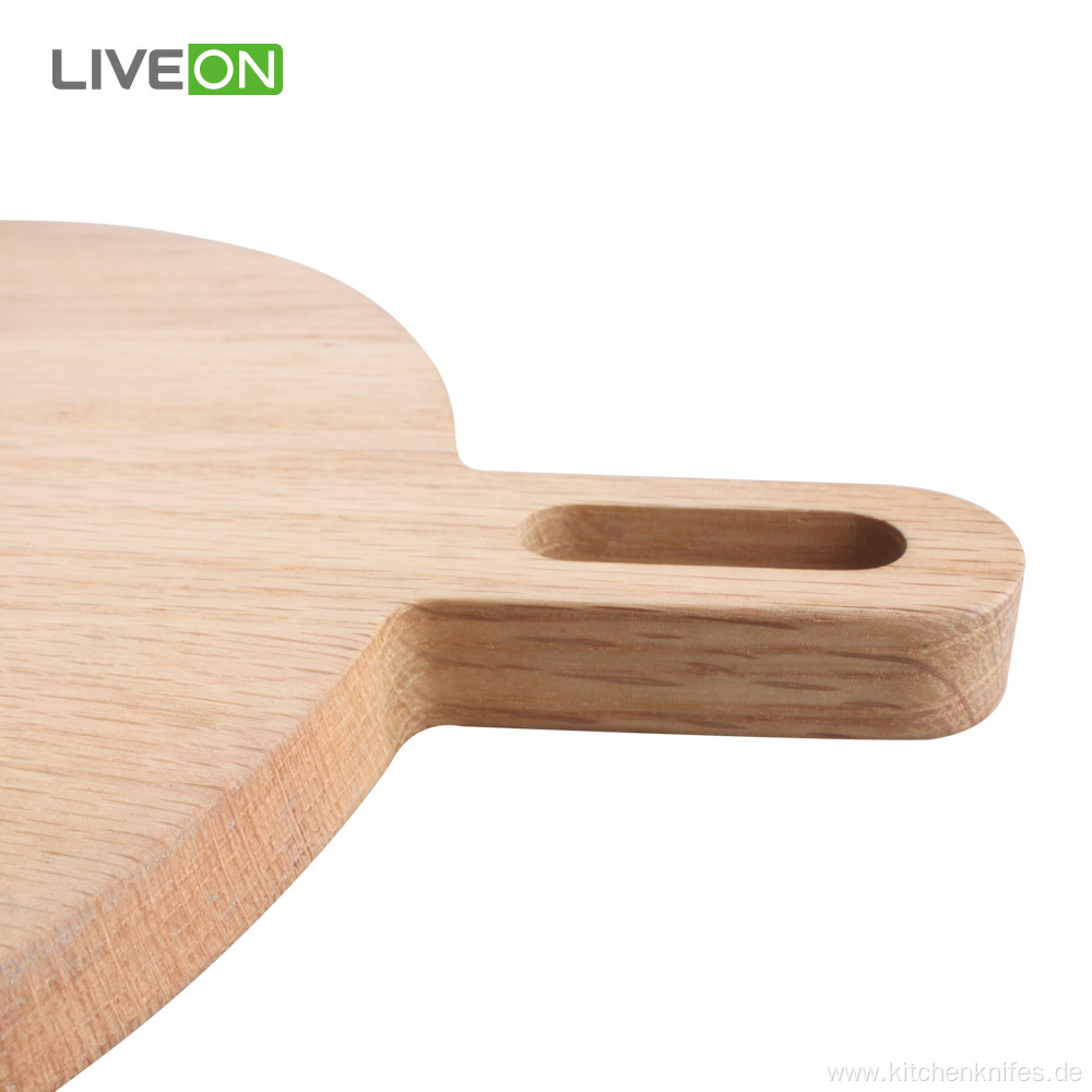 Round Red Oak Wooden Chopping Cutting Board