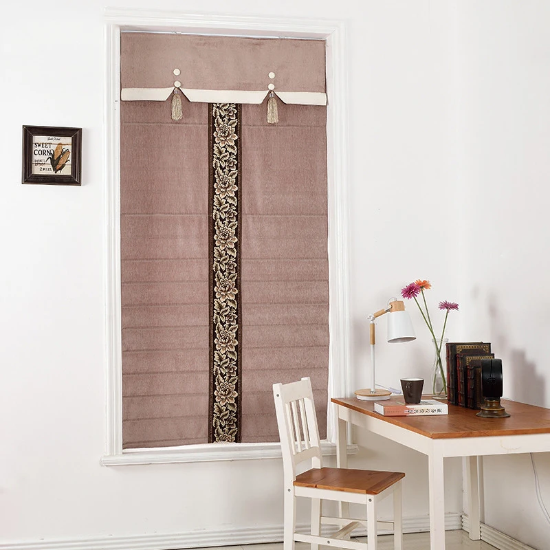 Supplier High Quality Embroider Roman Blinds Shade