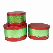 Cardboard Gift Boxes, Oval-shaped for Gift, Gift Set Packing, Storage and more