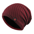 Boné de lã outono inverno com gorro de lã