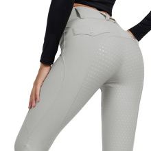 Sølvgrå xxs-xl kvinder silikone ridning bukser