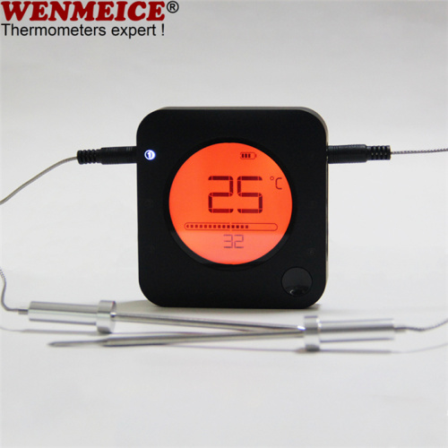 Bluetooth 5.0. Draadloze grillthermometer Digitale kookvoedselthermometer Vlees met timer 6 sondes