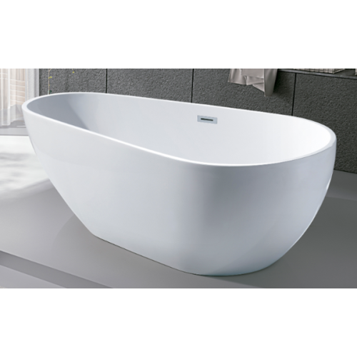 Vasca da bagno freestanding in acrilico bianco