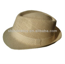 Fashion paper Fedora trilby hat. Men fedora hat, Summer fedora hat