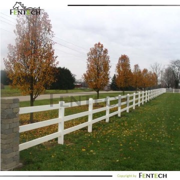 China Fence FENTECH PVC Horse Rail Fence, 3 Rail Fence