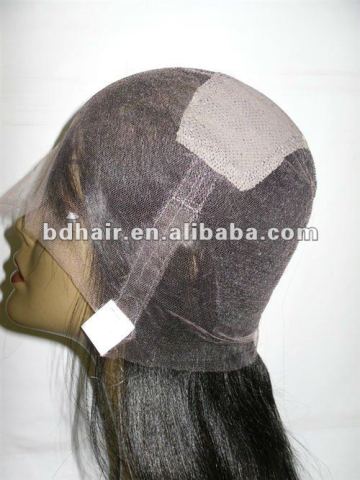 Fashional medium brown Brazilian Remy Hair Lace Wig