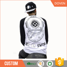 Plain dyed long sleeve 200gsm basic t-shirt