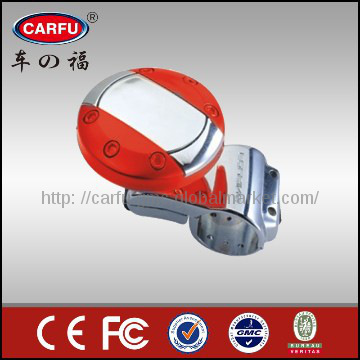 red and silver  knobs