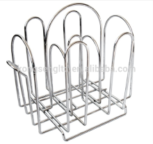 Chrome Plated Spice Cruet Set Wire Rack