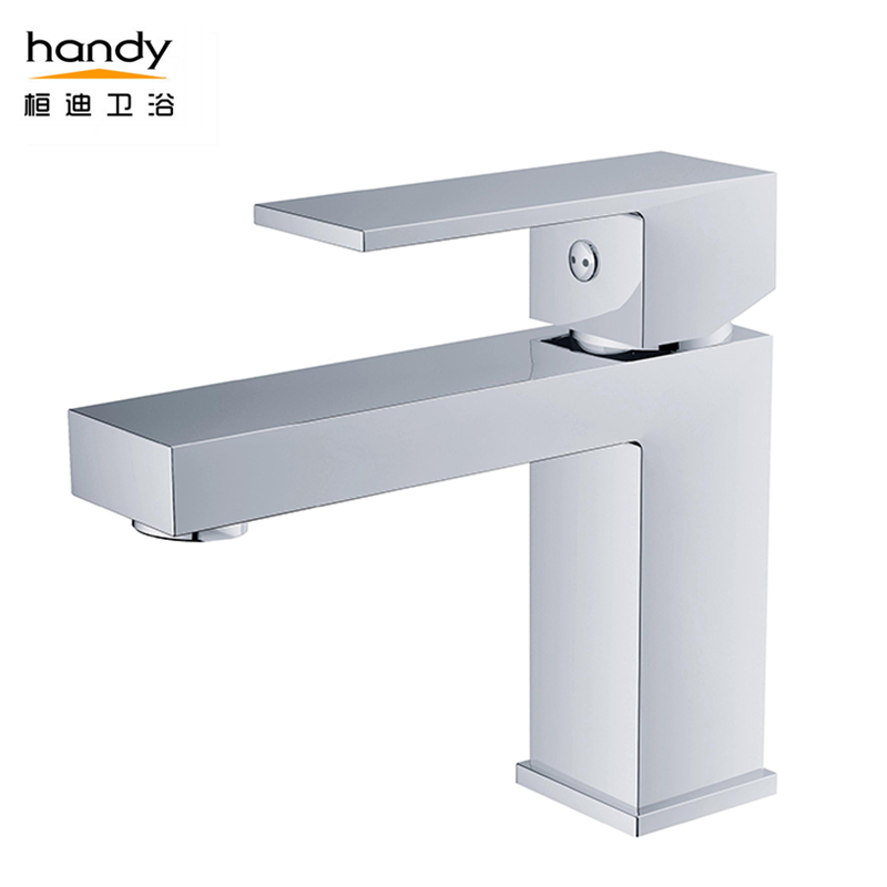 Square Single Lever Basin Tap