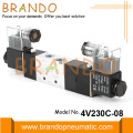 4V230C-08-DC24V TIPO AIRTAC Valvola di solenoide pneumatica 5/3