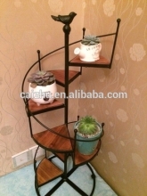 Economic metal plant flower pot holder shelf rack