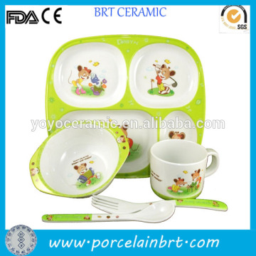 Cute ceramic cartoon design children tableware