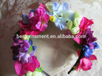 Wedding Floral Wreath Garland Headband