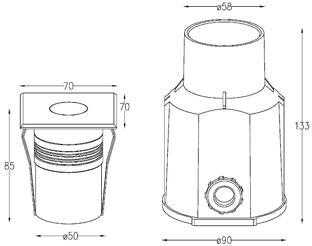 5W IP67 COB Garden LED Inground Light